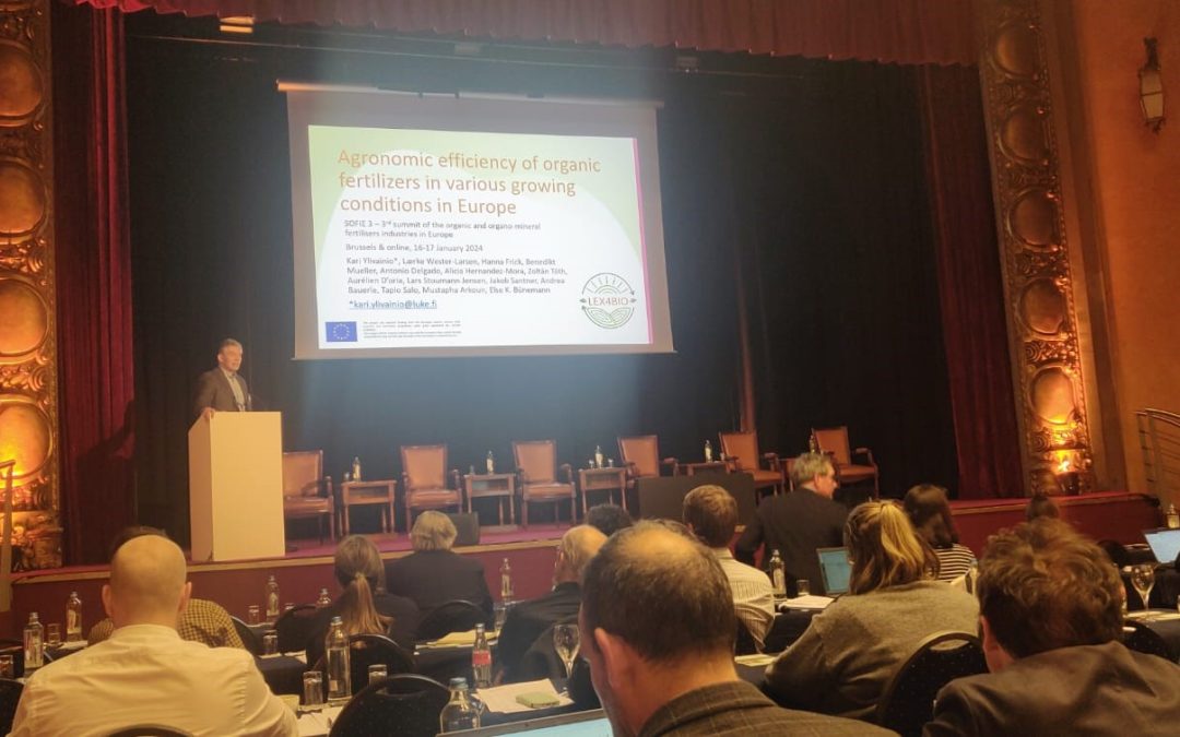 Lex4Bio results presented at the 3rd Summit of the Organic and Organo-Mineral Fertilisers Industry, SOFIE3, in Brussels