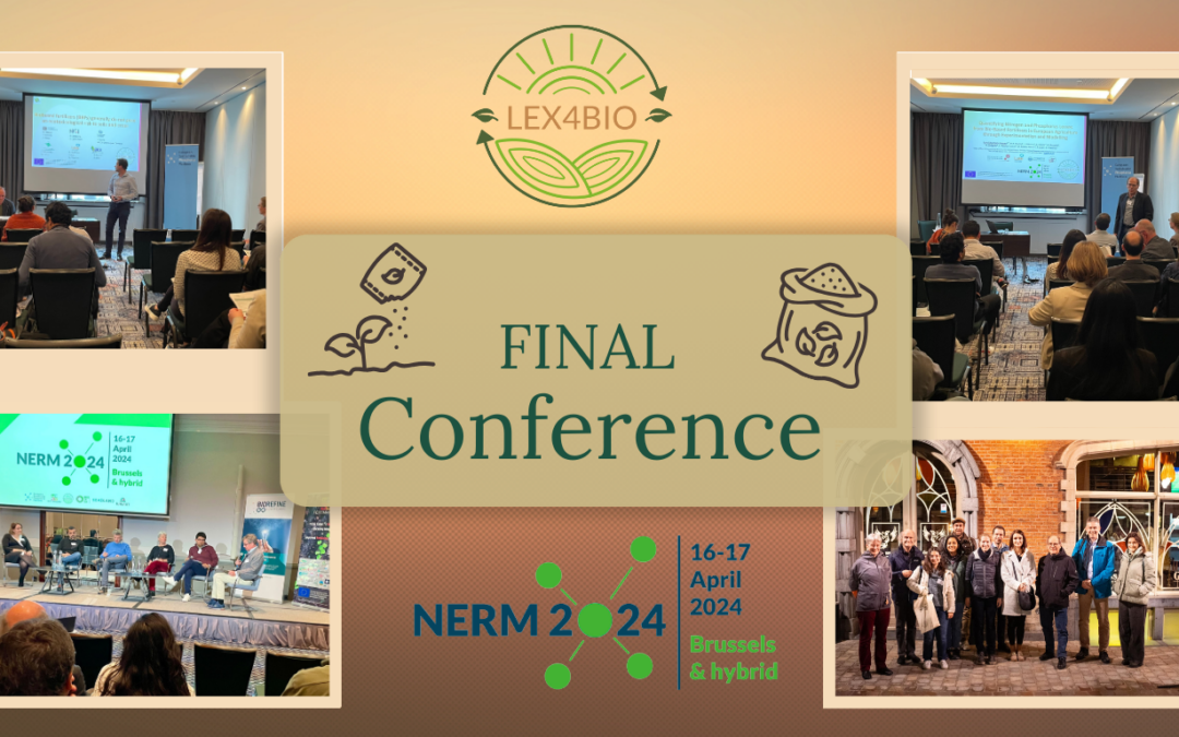 LEX4BIO JOINS FORCES WITH SISTER EU FUNDED PROJECTS TO PRESENT KEY RESULTS AT NUTRIENTS IN EUROPE RESEARCH MEETING (NERM) IN BRUSSELS